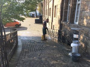 Erneuerung der Fugen an einem historischen Gebäude, Dirk Prothmann Garten- und Landschaftsbau, Hille