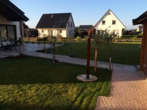 Neuanlage mit Prägebeton, Dirk Prothmann Garten- und Landschaftsbau, Hille